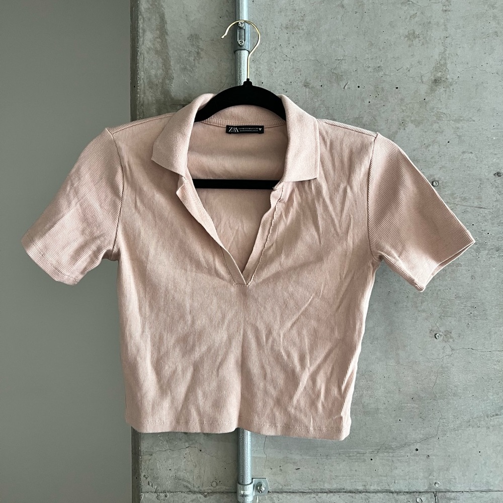 Ribbed cropped top